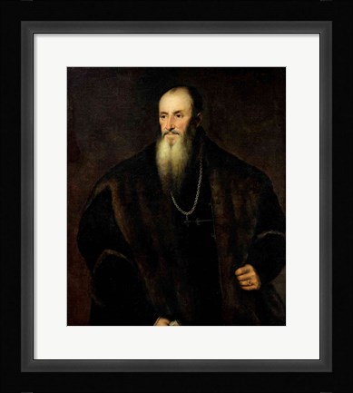 Framed Portrait of Nicolas Perrenot de Granvelle, 1548 Print