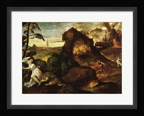 Framed Orpheus and Eurydice Print