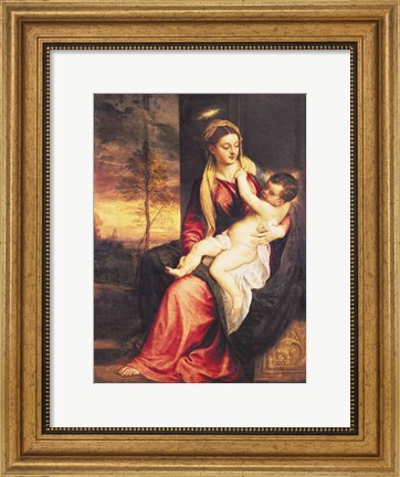 Framed Virgin with Child at Sunset, 1560 Print
