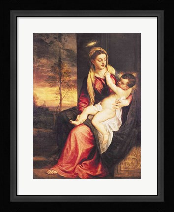Framed Virgin with Child at Sunset, 1560 Print
