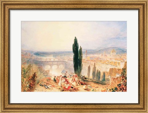 Framed Florence from near San Miniato, 1828 Print