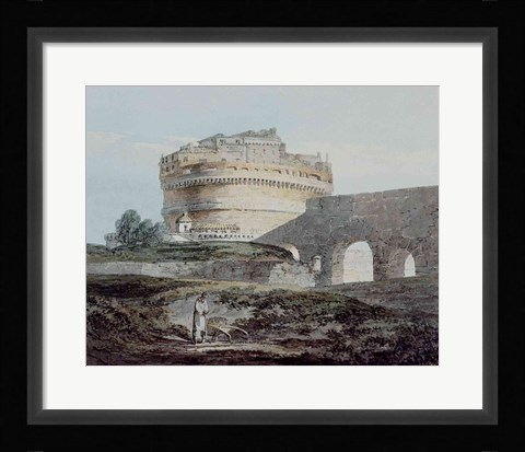 Framed Castle of San Angelo, Rome Print