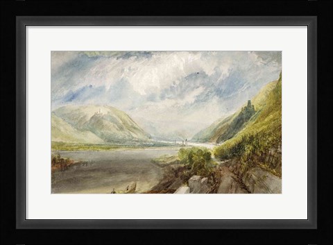 Framed Junction of the Lahn, 1817 Print