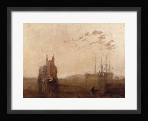 Framed Hulks on the Tamar Print