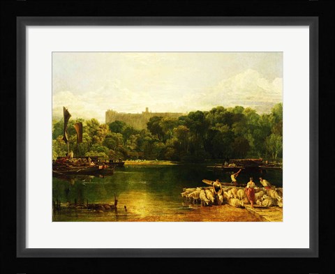 Framed Windsor Castle from the Thames Print