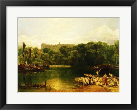 Framed Windsor Castle from the Thames Print