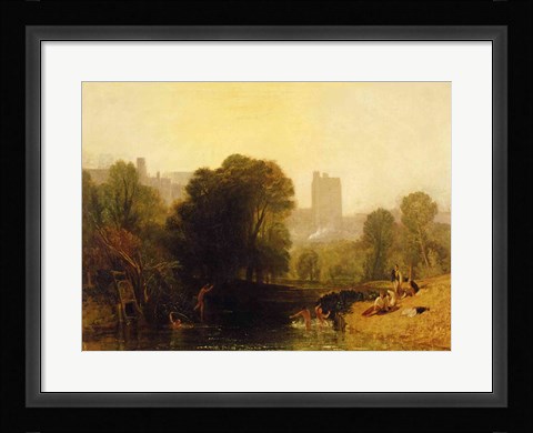 Framed Near the Thames Lock, Windsor, c.1809 Print