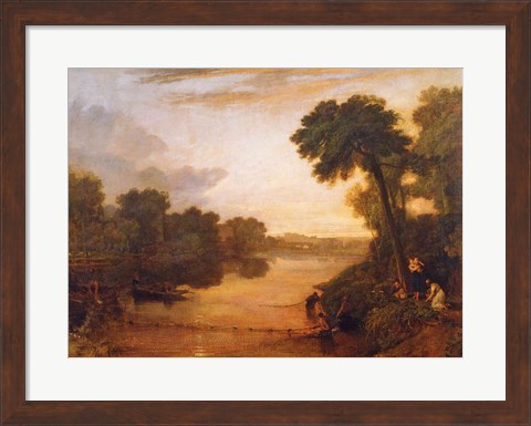 Framed Thames near Windsor, c.1807 Print