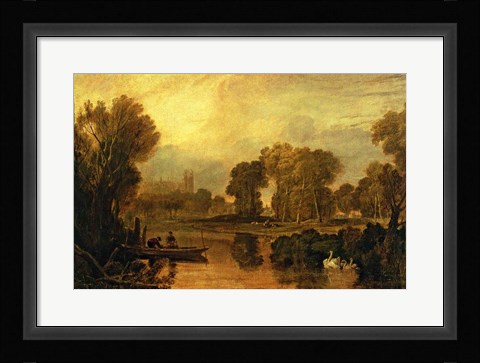 Framed Eton College from the River Print