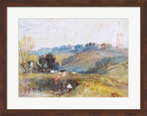 Framed Landscape near Petworth, c.1828 Print