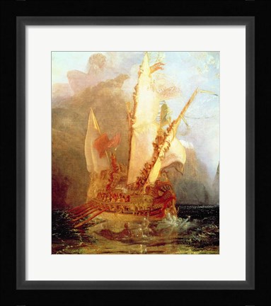 Framed Ulysses Deriding Polyphemus Print