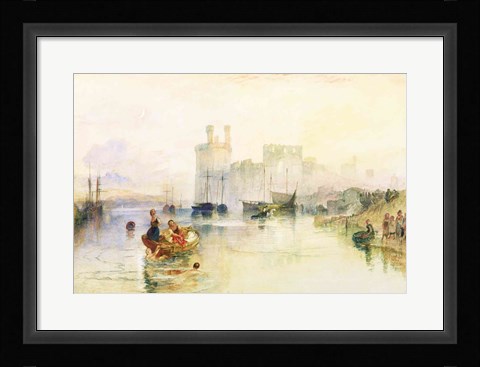 Framed View of Carnarvon Castle Print