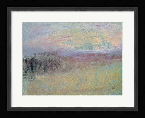 Framed Coastal scene. c.1830 Print