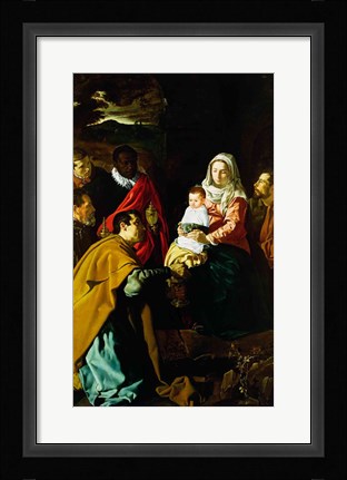 Framed Adoration of the Kings, 1619 Print