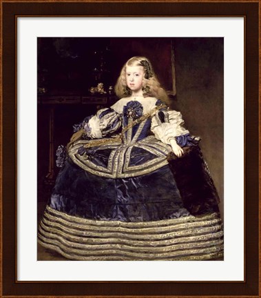 Framed Infanta Margarita in Blue, 1659 Print