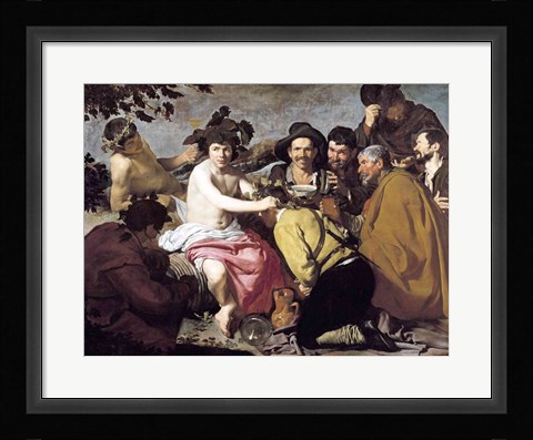 Framed Triumph of Bacchus, 1628 Print
