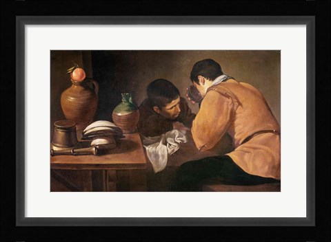 Framed Two Men at Table Print