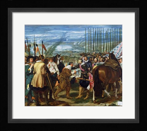 Framed Surrender of Breda, 1625 Print