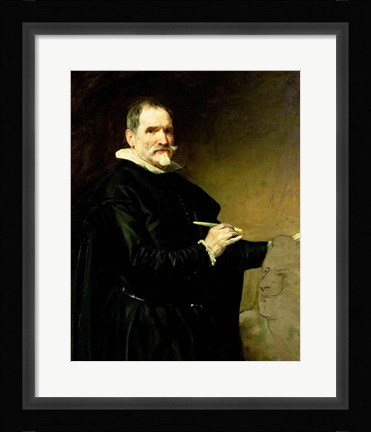 Framed Portrait of the Sculptor, Juan Martinez Montanes Print