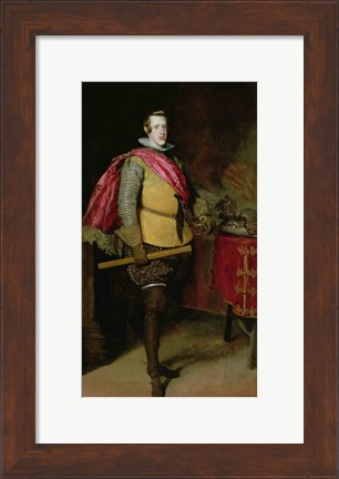 Framed Portrait of Philip IV of Spain Print