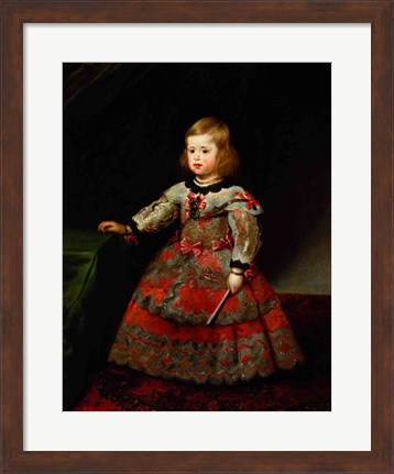 Framed Infanta Maria Margarita of Austria as a Child Print