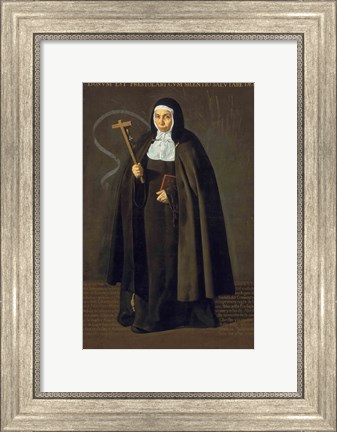Framed Madre Maria Jeronima de la Fuente, 1620 Print