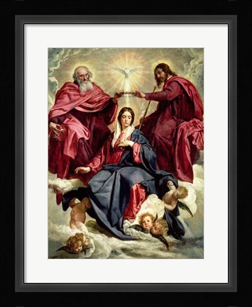 Framed Coronation of the Virgin Print