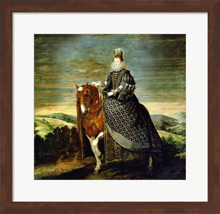 Framed Portrait of Queen Margaret of Austria Print
