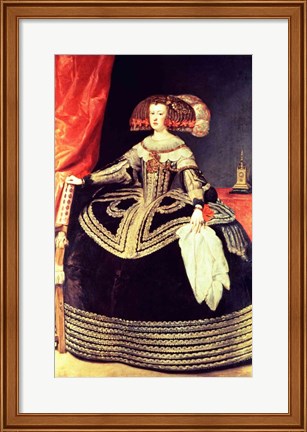 Framed Queen Mariana of Austria Print