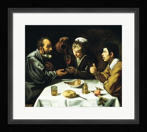 Framed Lunch, 1620 Print