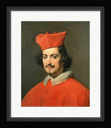 Framed Portrait of Cardinal Camillo Astali Pamphili, 1650 Print