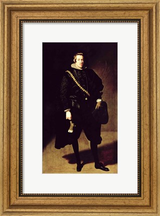 Framed Portrait of Infante Don Carlos Print
