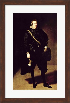 Framed Portrait of Infante Don Carlos Print