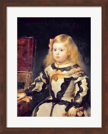 Framed Portrait of the Infanta Maria Marguerita Print