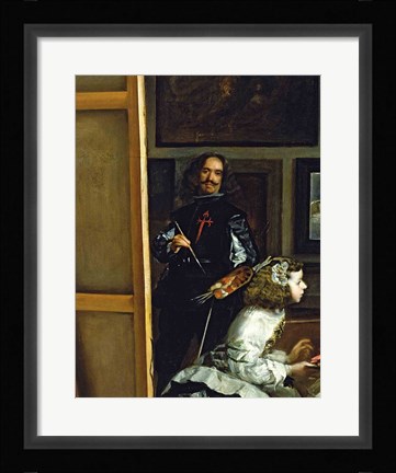 Framed Las Meninas or The Family of Philip IV, c.1656, Detail B Print