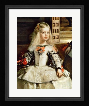 Framed Las Meninas or The Family of Philip IV, c.1656, Detail Left Print