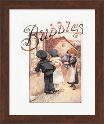 Framed Poster advertising &#39;Bubbles&#39; magazine Print
