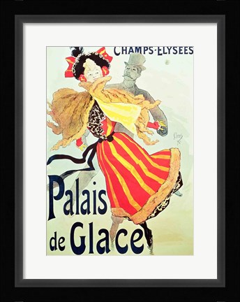 Framed 'Ice Palace', Champs Elysees, Paris, 1893 Print