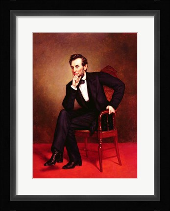 Framed Portrait of Abraham Lincoln Print