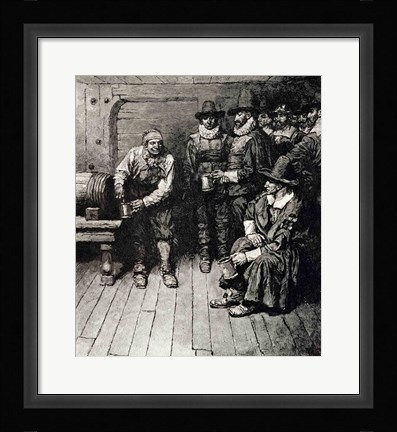 Framed Christmas Morning in Old New York Before the Revolution Print