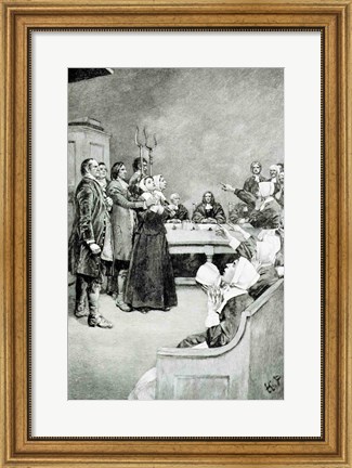 Framed Trial of a Witch Print