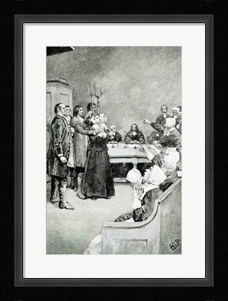 Framed Trial of a Witch Print