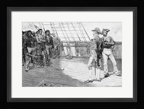 Framed Impressment of American Seamen Print