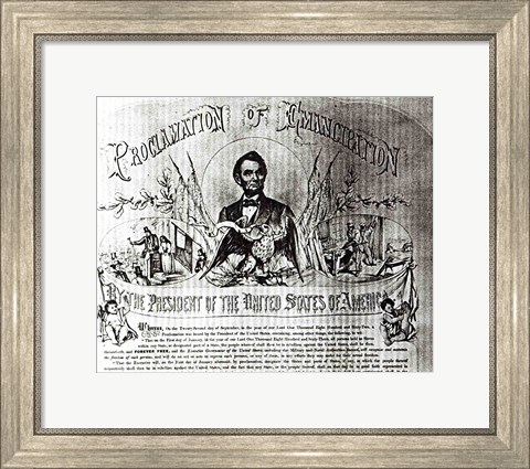 Framed Proclamation of Emancipation by Abraham Lincoln, 22nd September 1862 Print
