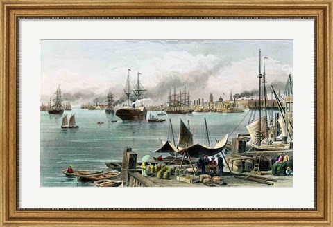 Framed Port of New Orleans Print