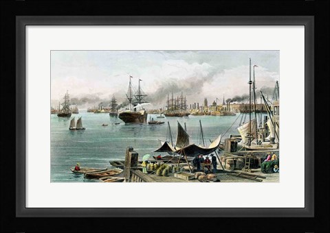 Framed Port of New Orleans Print