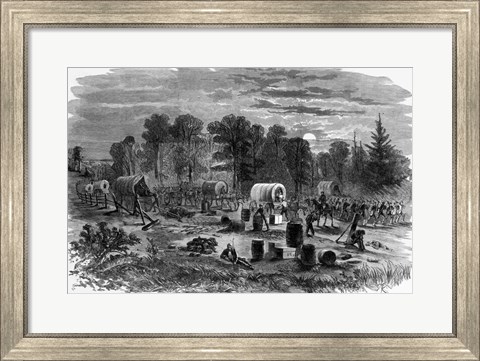 Framed Blenker&#39;s Brigade Covering the Retreat Near Centreville, July 1861 Print
