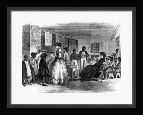 Framed Misses Cooke's schoolroom Print