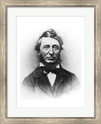 Framed Henry Thoreau Print