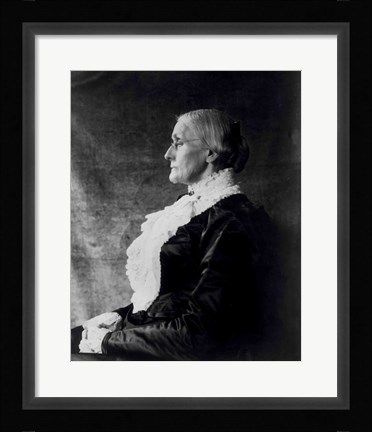 Framed Susan Brownell Anthony Print